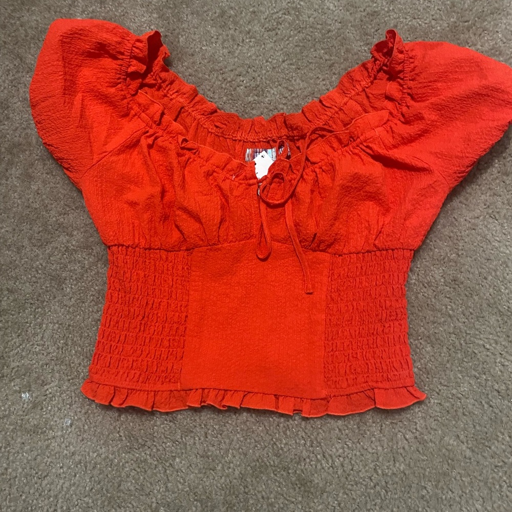 Urban Outfitters Red Crop Top